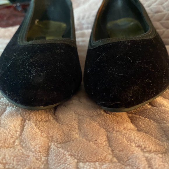 EUC Vintage Premier Collection women's Black Velvet Heels  Size 9 - Picture 5 of 12